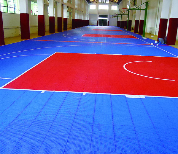 懸浮式運動地板-室內籃球場地