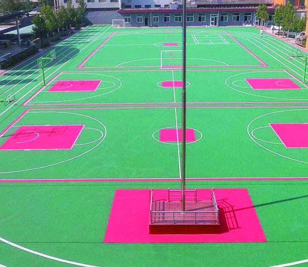 懸浮式運動地板-籃球場地
